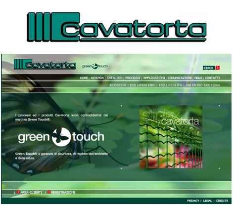 Nel nuovo sito Cavatorta - la presentazione del marchio Green Touch